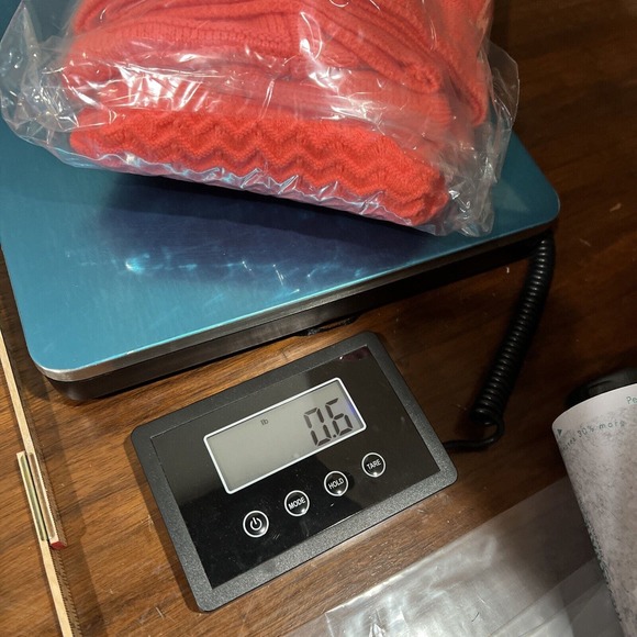 Miami Dress Women Small Short Sleeve Sweater Dress Bright Coral Pink Knee Length - Picture 14 of 14